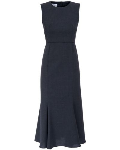 Sofia Tsereteli Virgin Wool Dress - Blue
