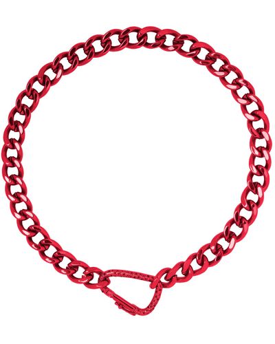 Lavani Jewels El Jaro Fuchsia Necklace - Red