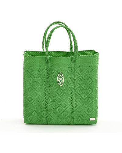 Lolas Bag Medium Green Tote Bag