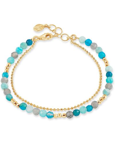Dower & Hall Ocean Orissa Bracelet In Vermeil - Blue