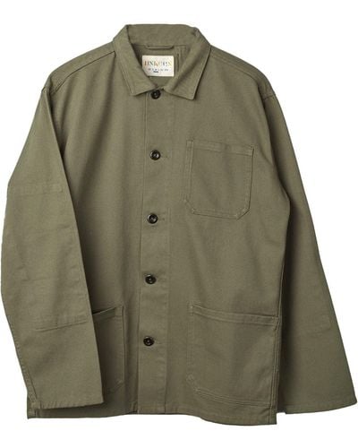 Uskees Drill Buttoned Overshirt - Green