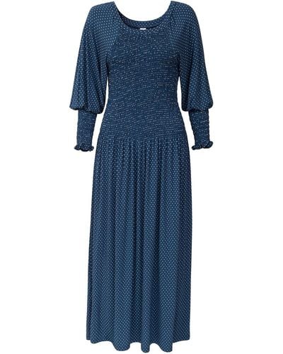 LA FEMME MIMI Polka Dots Dress - Blue