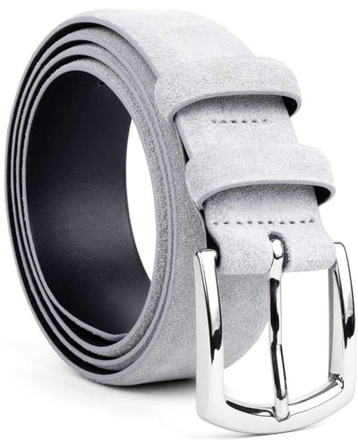 Dalgado Handmade Leather Belt Light Norberto - Gray
