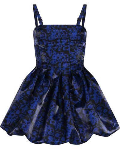 Khéla the Label Straight To Heaven Dress With Floral Print - Blue