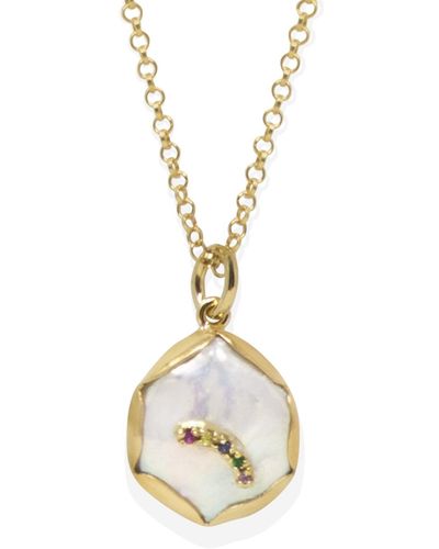 Vintouch Italy Over The Rainbow Pearl Necklace - Multicolour