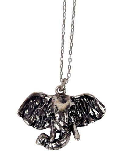 Lovard Elephant Necklace - Black