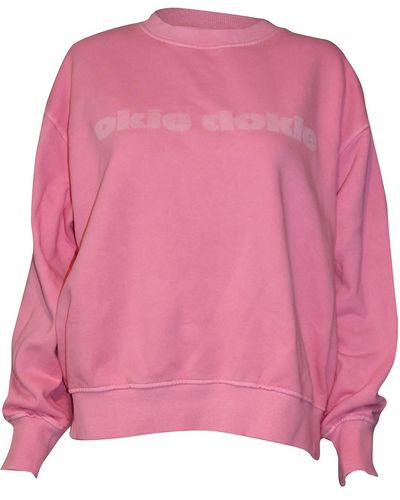 Love and Nostalgia Andy Okie Dokie Sweater - Pink