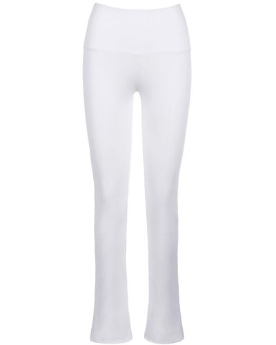Ala von Auersperg Gabriele Italian Stretch Cotton Pant In - White