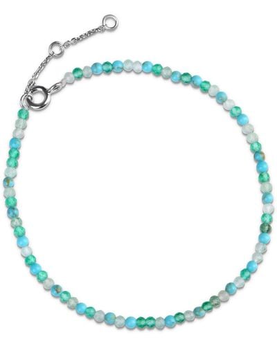 Zohreh V. Jewellery Multi Turquoise Beaded Bracelet Sterling Silver - Blue