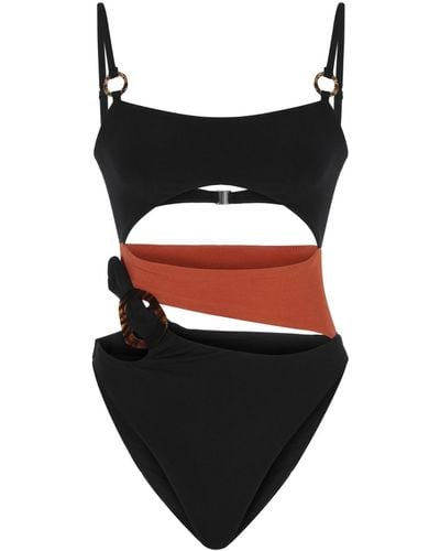 Selia Richwood Coral Swimsuit - Black