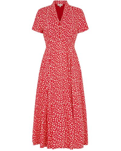 Emily and Fin Adele Red Ditsy Daisy Dress