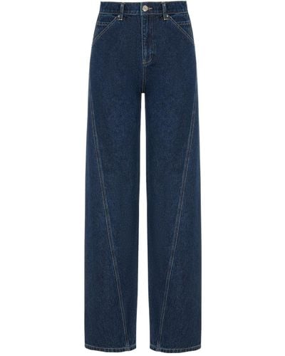 Nocturne High-waisted Straight Jeans - Blue