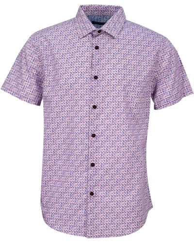 lords of harlech Scott Floating Triangles Shirt - Purple