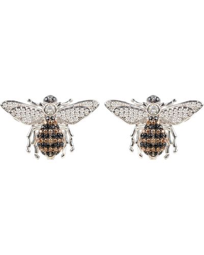 LÁTELITA London Honey Bee Stud Earrings - Metallic