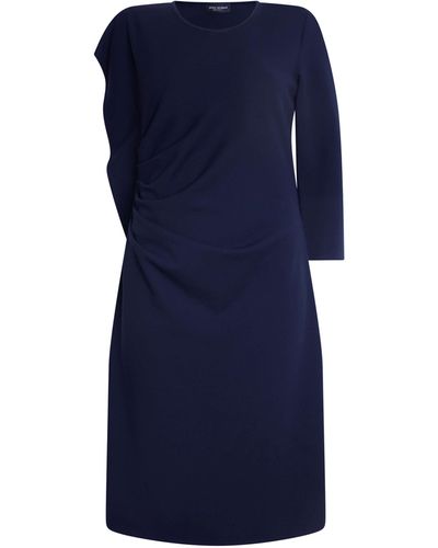 James Lakeland Side Ruched Asymmetrical Dress - Blue