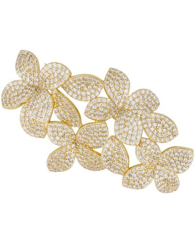 LÁTELITA London Petal Cascading Flower Brooch Gold - Metallic