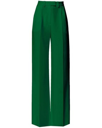 Angelika Jozefczyk Sanremo High-rise Wide-leg Suit Trousers Emerald - Green