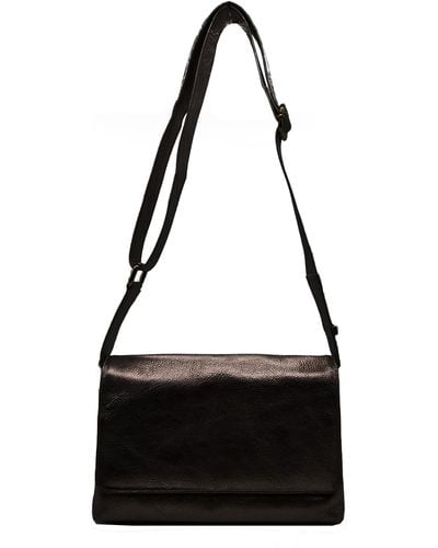 Nooki Design Chester Leather Cross Body Bag - Black