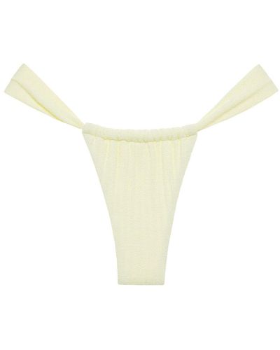 Montce Buttercream Rib Sandra Bikini Bottom - White