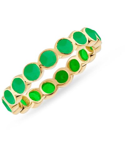 Auree Ortigia Chrysoprase Gold Vermeil Ring - Green