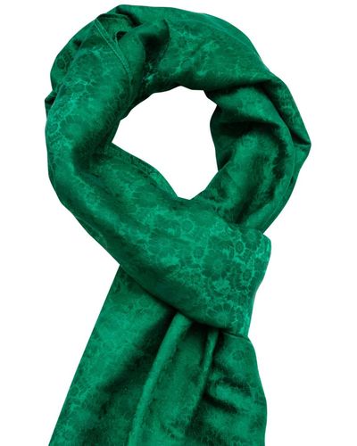 LA FEMME MIMI Dark Silk Scarves - Green