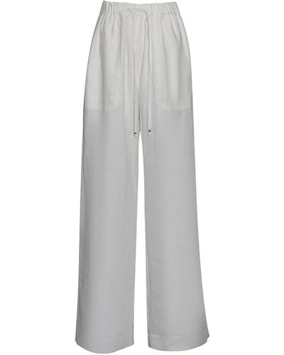 Gosia Orlowska Sofia Linen Trousers - Grey