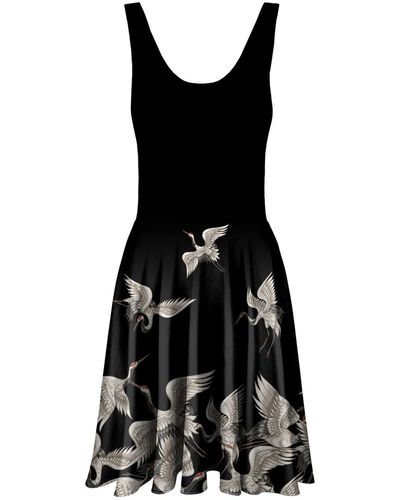 Aloha From Deer Cranes Circle Dress - Black