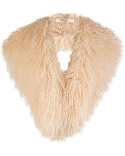 Jennafer Grace Blush Faux Fur Collar - Natural