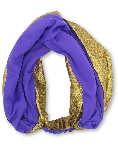 Julia Clancey Miss Snazzy Violetta Turban Twist Headband - Purple