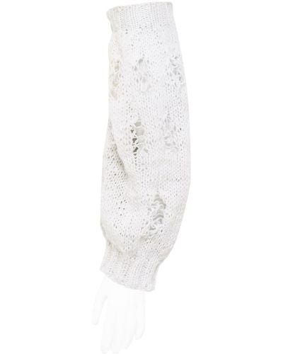 Paloma Lira Knitted Warmers - White