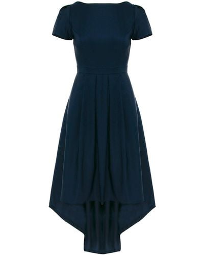 ROSERRY New York Classic Asymmetrical Dress With Pockets In Navy - Blue