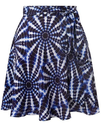 Lily Phellera Santorini Mini Skirt - Blue