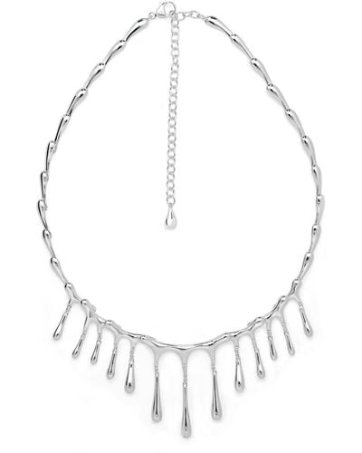 Lucy Quartermaine Sterling Short Multi Drip Necklace - Metallic