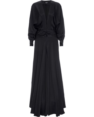 LAHIVE Sanji V-neck Noir Dress - Black