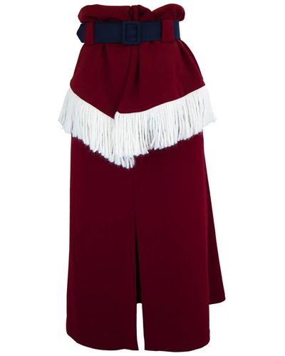 Celeni Bolyhos Skirt - Red