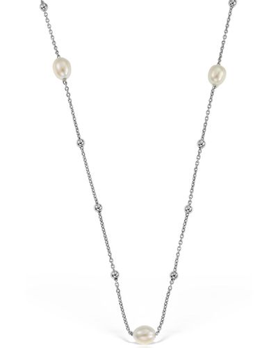 Elle Macpherson The Pearl Connection Necklace, Sterling Silver - Metallic