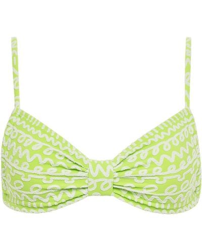 Montce Lime Icing Devin Bikini Top - Green