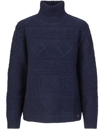 tirillm "maja" Soft Texture Knitted Pullover - Blue