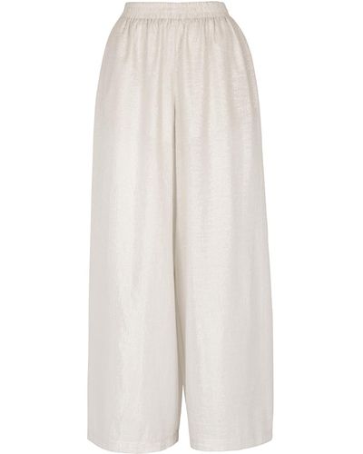 Helene Galwas Gerit Trousers Natural - White