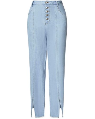 James Lakeland Front Split Denim Jeans - Blue