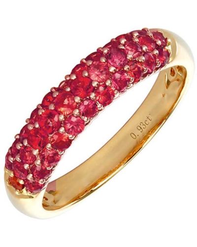 770 Fine Jewelry Domed Gemstone Ring - Red