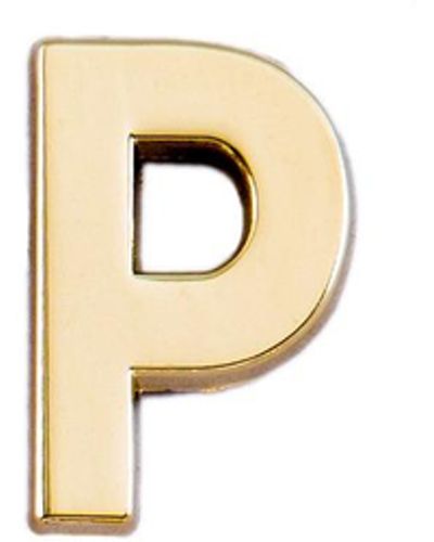 Make Heads Turn En Letter P Pin - Metallic
