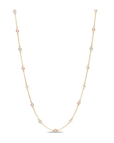 Trésor Multicolour Fin Long Necklace In 18k Rose Gold - Metallic