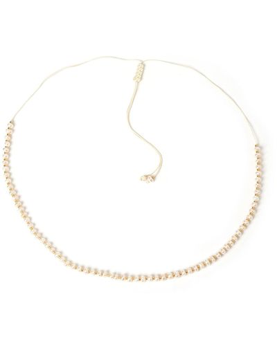 ARMS OF EVE Belle Pearl Choker Necklace - Metallic