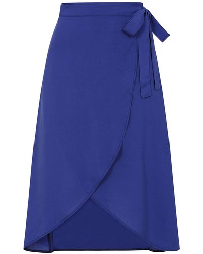 Sophie Cameron Davies Royal Wrap Skirt - Blue
