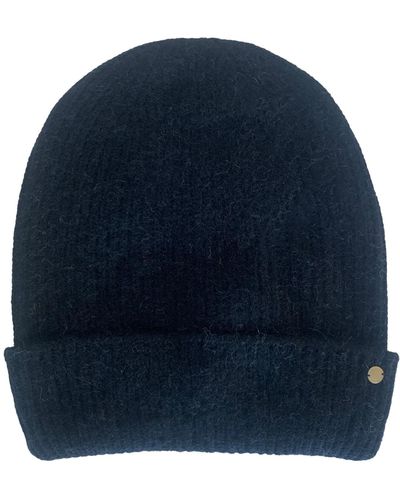 tirillm "holly" Rib Knitted Cashmere Hat - Blue