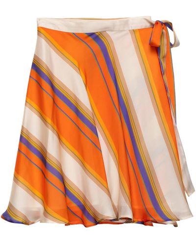 Niza Short Crossed Skirt Multicolour - Orange