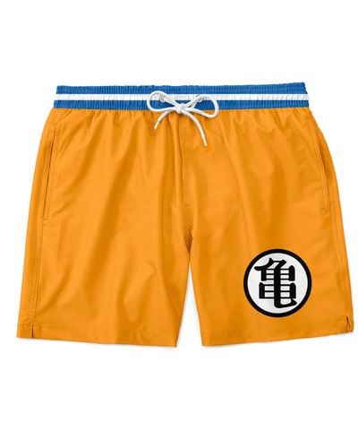 Aloha From Deer Goku Shorts - Orange