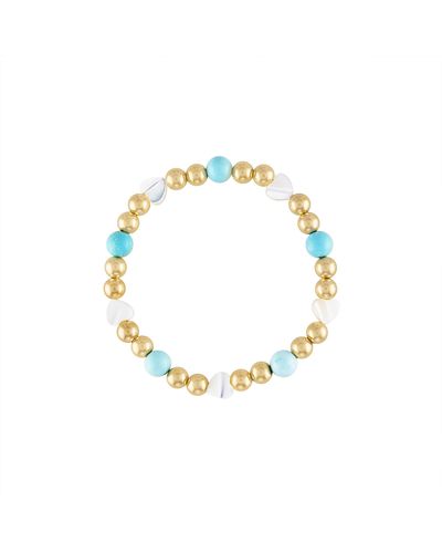 Olivia Le Santorini Dreams Pearl Gold Bracelet - Metallic