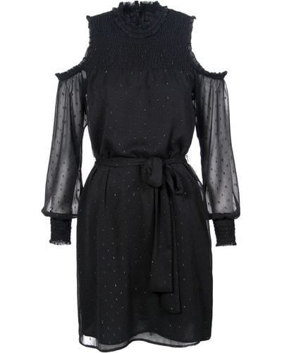 VIKIGLOW Martina Long Sleeves Mini Tulle Dress - Black